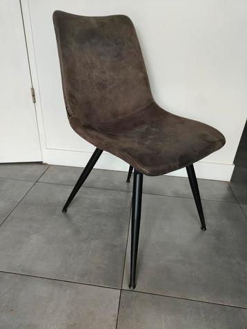Eetkamer stoelen, 8 stuks, taupe. Netjes  beschikbaar voor biedingen