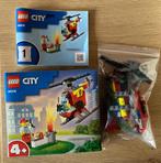 Lego city brandweerhelikopter, Complete set, Ophalen of Verzenden, Lego, Zo goed als nieuw