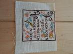 Geborduurde spreuk, Ophalen of Verzenden, Nieuw