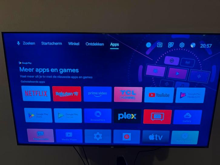 TCL 65C722 4K Smart tv + Ray-Danz Soundbar met Subwoofer, Audio, Tv en Foto, Televisies, Zo goed als nieuw, 100 cm of meer, Overige merken