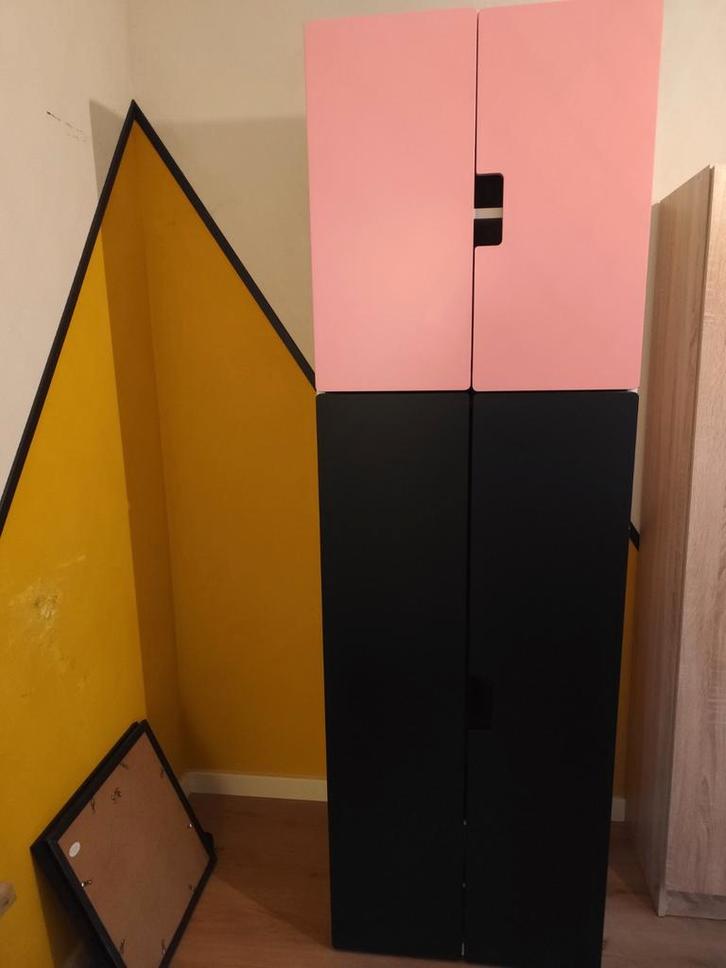 IKEA Stuva Kledingkast - Roze/Zwart, Huis en Inrichting, Kasten | Kledingkasten, Ophalen