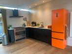 Haier koelkast met vriesladen oranje orange, Witgoed en Apparatuur, Koelkasten en IJskasten, Met aparte vriezer, 200 liter of meer