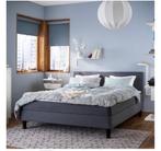 Ikea boxspring Säbövik 160x200 antraciet, Huis en Inrichting, Gebruikt, Tweepersoons, Ophalen of Verzenden, 200 cm