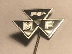 Metalen MF MASSEY FERGUSON Tractorenmerk Speld (Zwart)., Verzenden, Zo goed als nieuw, Transport, Speldje of Pin