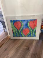 Echte Tulpen Schilderij Ingelijst, Ophalen of Verzenden