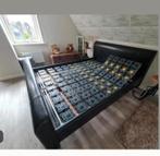 Bed ombouw met verstelbare lattenbodems Swissflex 2,10x180, Ophalen, Tweepersoons, Hout