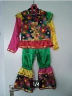 Super leuke Flower Power / Clown outfit mt 128, Ophalen of Verzenden, Nieuw, 122 t/m 128, Jongen of Meisje