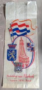 Zakje van banketbakkerij van Niekerk te Warmond, Ophalen of Verzenden, Kaart, Foto of Prent