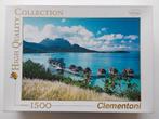 Clementoni puzzel landschap Bora Bora 1500 stukjes, Ophalen of Verzenden, 500 t/m 1500 stukjes, Gebruikt, Legpuzzel