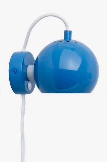 Frandsen New Ball wall glossy blue wandlamp nachtlampje
