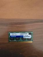 ADATA 4GB PC3-10600S laptop ramgeheugen, Computers en Software, RAM geheugen, DDR3, Ophalen of Verzenden, Zo goed als nieuw, Laptop
