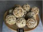 Houten schaal +10 rieten ballen blank hout.br50cm., Huis en Inrichting, Ophalen of Verzenden, Zo goed als nieuw, Rond, Hout