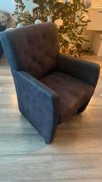 Eetkamerstoelen 6 stuks Oliver bruin/grijs wieltjes, Bruin, Ophalen of Verzenden, Zo goed als nieuw, Stof