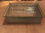 Gave zinken bakken 17x34x53cm , industrieel en zeldzaam., Ophalen of Verzenden