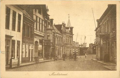(701-210-027) Delfzijl Marktstraat, Verzamelen, Ansichtkaarten | Nederland, Groningen, Verzenden