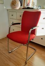 Design bureaustoel Comforto chroom     stoel, Huis en Inrichting, Bureaustoelen, Ophalen, Rood