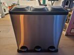 Afvalemmer met pedaal - RVS, Ophalen, Gebruikt, Met pedaal, 50 tot 75 cm
