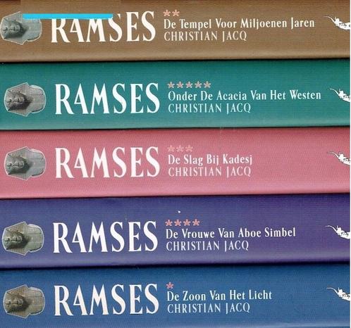Christian Jacq - Complete 5 delige Ramses serie, Boeken, Romans, Gelezen, Europa overig, Ophalen of Verzenden