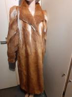 120 cm lange prachtige echte red fox bontjas bont jas maat L, Ophalen of Verzenden, Zo goed als nieuw, Maat 42/44 (L), Bruin