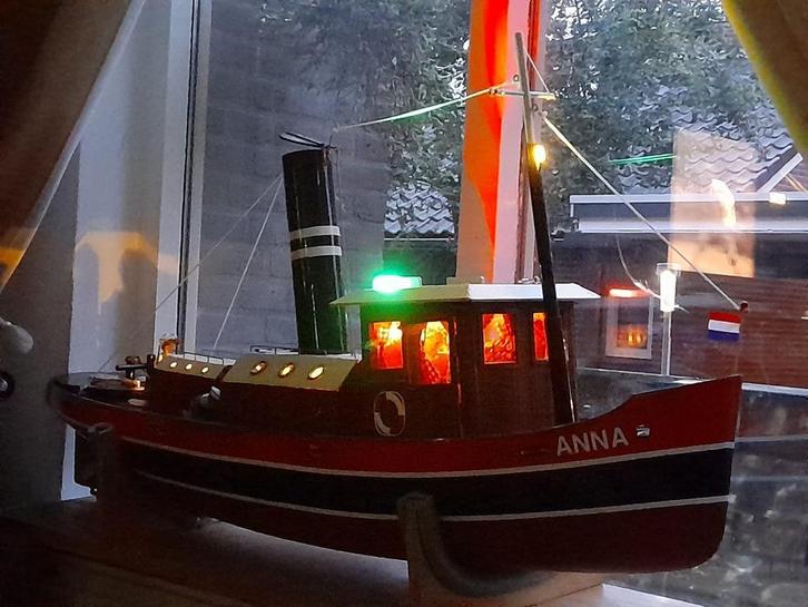 RC Stoomsleepboot Anna . 1.30m Schaal 1:12, Hobby en Vrije tijd, Modelbouw | Boten en Schepen, Zo goed als nieuw, Groter dan 1:32