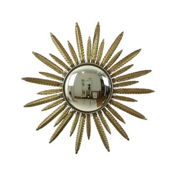 Mid Century Verkoperd Metalen Zonnespiegel Deknudt Convex 55 beschikbaar voor biedingen