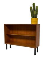 Vintage Kastje Compact Dressoir Jaren 60 Teak Fineer, Met plank(en), Gebruikt, Vintage, 50 tot 100 cm