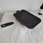 Le creuset gietijzer emaille grillplaat grillpan braadpan, Huis en Inrichting, Keuken | Potten en Pannen, Gebruikt, Ophalen of Verzenden