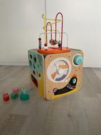 Janod actviteitenkubus, Kinderen en Baby's, Speelgoed | Houten speelgoed, Ophalen, Zo goed als nieuw, Overige typen