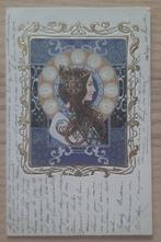 Art Nouveau in de stijl van Alfonse Mucha, Ophalen of Verzenden, Voor 1920, Gelopen