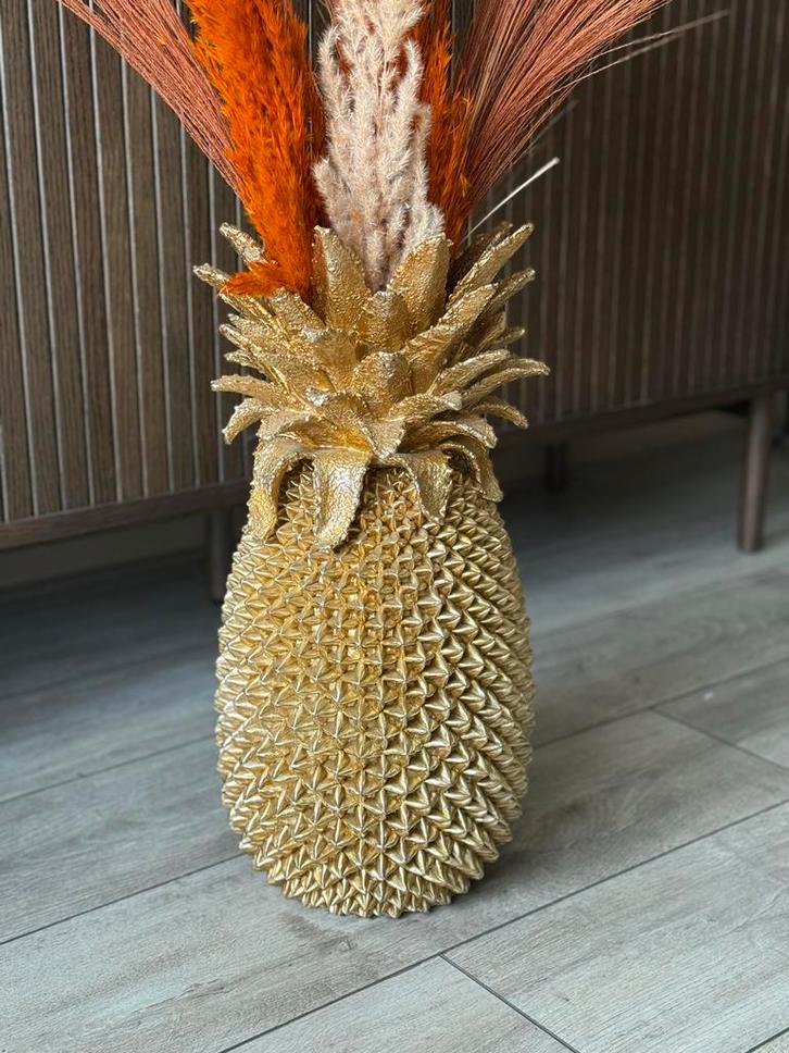 Kare Design Pineapple vaas, Huis en Inrichting, Woonaccessoires | Vazen, Zo goed als nieuw, Overige kleuren, Minder dan 50 cm