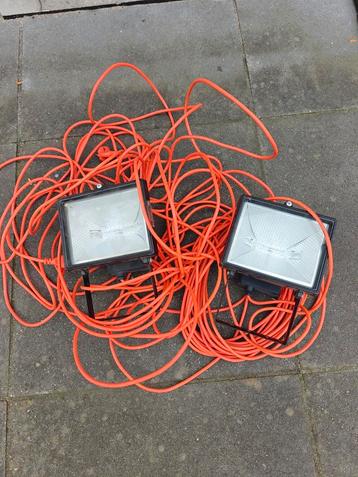 2x Bouwlamp 500W - Krachtige Verlichting beschikbaar voor biedingen