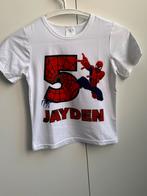 Verjaardagsshirt Spiderman 5 jaar - Jayden, Ophalen of Verzenden, Zo goed als nieuw