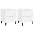 NIEUW | Nachtkastjes Nachtkastje 2 stuks wit! GRATIS BEZORG, Verzenden, Nieuw, Minder dan 45 cm, Minder dan 55 cm