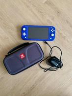 Nintendo Switch Lite blauw, Ophalen of Verzenden, Overige kleuren, Gebruikt, Met beschermhoes of tas