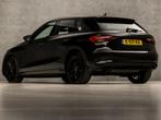 Audi A3 Sportback 30 TFSI Black Sport Automaat (APPLE CARPLA, Auto's, Stof, Gebruikt, Traction-control, Origineel Nederlands
