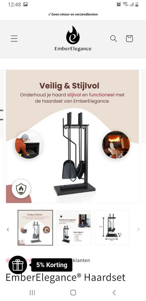 Haardser 4 delig NIEUW  in de doos, Huis en Inrichting, Haarden, Nieuw, Houthaard, Ophalen of Verzenden