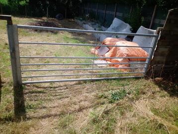 Te koop Z.G.A.N. Gegalvaniseerd Landhek met palen beschikbaar voor biedingen