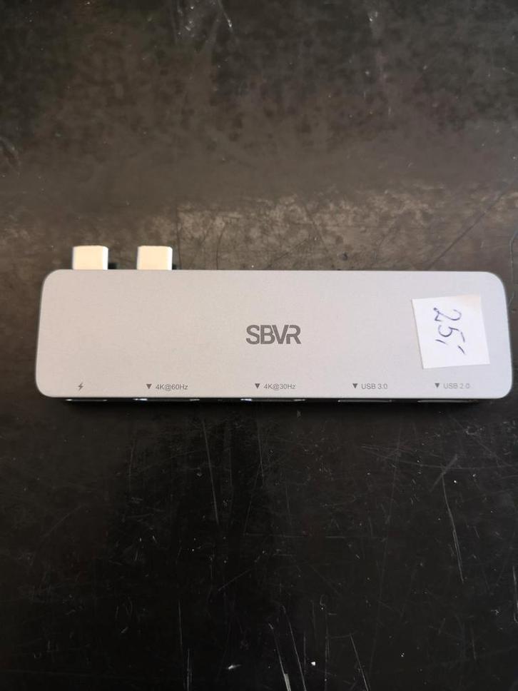 SBVR USB-C Hub - Zo goed als nieuw!, Computers en Software, Dockingstations, Zo goed als nieuw, USB-hub, Laptop, Tablet, Telefoon