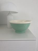 Regout / Royal Sphinx pastel beslagkom op voet groen, Antiek en Kunst, Antiek | Servies los, Ophalen of Verzenden
