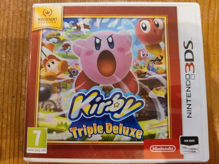 Nintendo 3ds game: Kirby triple deluxe, Spelcomputers en Games, Games | Nintendo 2DS en 3DS, Zo goed als nieuw, Avontuur en Actie