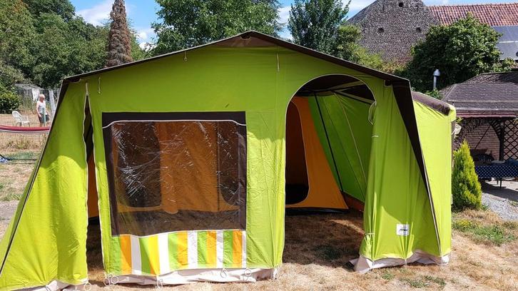 6 persoonsbungalow tent, Caravans en Kamperen, Tenten, Gebruikt, Ophalen