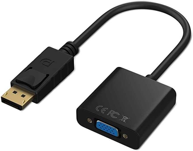 DisplayPort naar VGA Converter – 20cm – Full HD, Audio, Tv en Foto, Converters, Nieuw, Ophalen of Verzenden