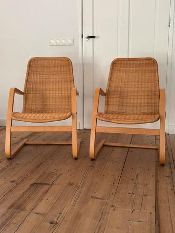 Vintage IKEA Stoelen - Set van 2 rotan beschikbaar voor biedingen