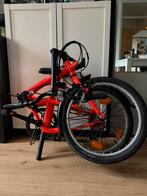B’Twin Tilt 500 vouwfiets – rood (Decathlon), 20 inch of meer, Versnellingen, Zo goed als nieuw, Totaal opvouwbaar