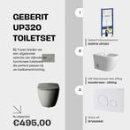 GEBERIT Compleet WC Set met geïntegreerde kraan l € 429,70, Ophalen of Verzenden, Nieuw, Koper, Toilet