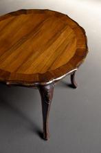 Antieke Bijzettafel Italiaanse Salontafel Notenhout Vintage, Industriestraat 19B, 7005 AN Doetinchem, Gebruikt, 50 tot 75 cm, Info@inndoors.nl
