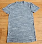 C&A Blauw Gemêleerd Stretch Shirt - Maat S, Ophalen of Verzenden, Zo goed als nieuw, Blauw