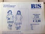 24 x Roos patronen voor jongens en meisjes (3) , €1. p/st, Hobby en Vrije tijd, Kledingpatronen, Verzenden, Zo goed als nieuw