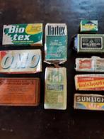 Lot,9 stuks, brocante gevulde zeepverpakkingen, Antiek en Kunst, Ophalen of Verzenden