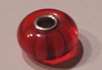 Trollbeads "rode streep", Ophalen of Verzenden, Zo goed als nieuw, Glas of Kristal, Trollbeads